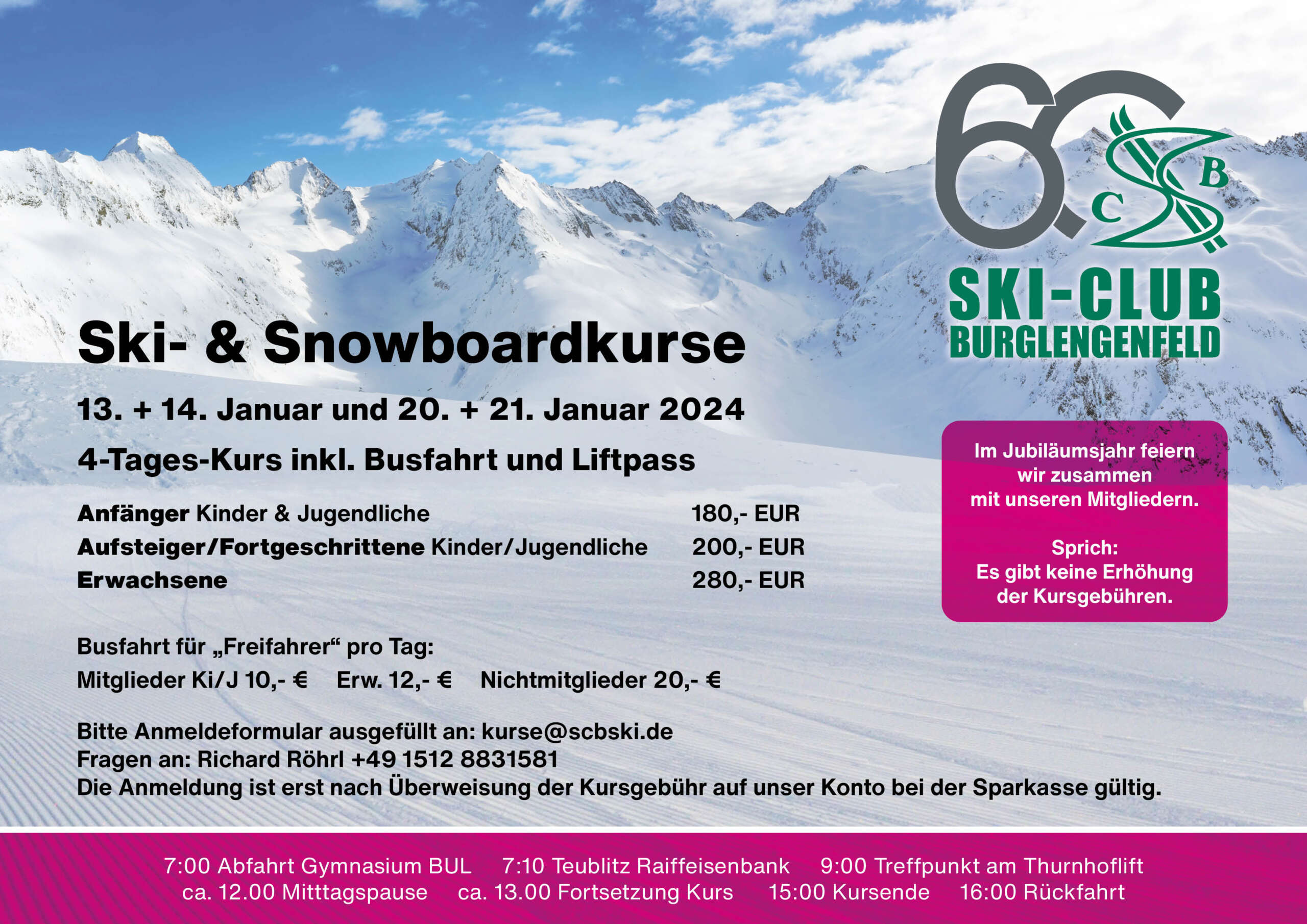 Read more about the article Ski & Snowboardkurs 2024